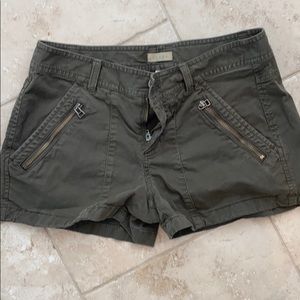 Army green shorts